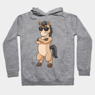 Horse with Sunglasses Hoodie